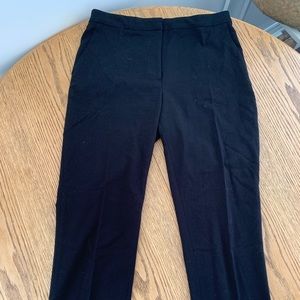 Cropped black dress pants